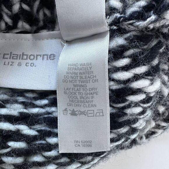Liz Claiborne Chunky Knit Sweater Marled Pullover Wool Blend Size Medium Y2K - Picture 12 of 16